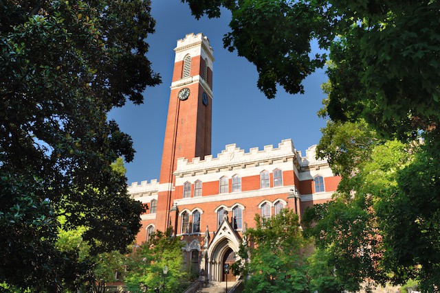 Campus of Vanderbilt Unversity in Nashville, Tennessee.